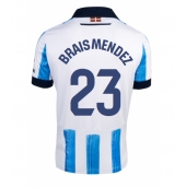 Billige Real Sociedad Brais Mendez #23 Hjemmebanetrøje 2023-24 Kort ærmer