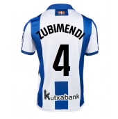 Billige Real Sociedad Martin Zubimendi #4 Hjemmebanetrøje 2024-25 Kort ærmer