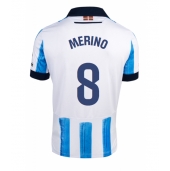 Billige Real Sociedad Mikel Merino #8 Hjemmebanetrøje 2023-24 Kort ærmer