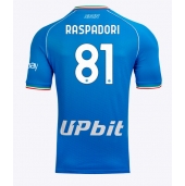 Billige SSC Napoli Giacomo Raspadori #81 Hjemmebanetrøje 2023-24 Kort ærmer