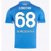 Billige SSC Napoli Stanislav Lobotka #68 Hjemmebanetrøje 2024-25 Kort ærmer