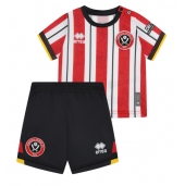 Billige Sheffield United Hjemmebanetrøje Børn 2024-25 Kort ærmer (+ bukser)