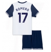 Billige Tottenham Hotspur Cristian Romero #17 Hjemmebanetrøje Børn 2024-25 Kort ærmer (+ bukser)