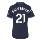 Billige Tottenham Hotspur Dejan Kulusevski #21 Udebanetrøje Dame 2023-24 Kort ærmer