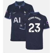 Billige Tottenham Hotspur Pedro Porro #23 Udebanetrøje 2023-24 Kort ærmer