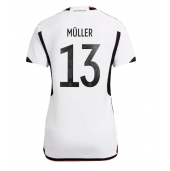 Billige Tyskland Thomas Muller #13 Hjemmebanetrøje Dame VM 2022 Kort ærmer