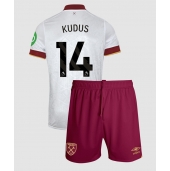 Billige West Ham United Mohammed Kudus #14 Tredje trøje Børn 2024-25 Kort ærmer (+ bukser)