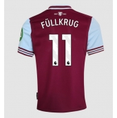 Billige West Ham United Niclas Fullkrug #11 Hjemmebanetrøje 2024-25 Kort ærmer