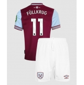 Billige West Ham United Niclas Fullkrug #11 Hjemmebanetrøje Børn 2024-25 Kort ærmer (+ bukser)